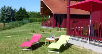 Bains de soleil Chalet à Meillard Gîtes de France Allier en Auvergne