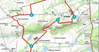 Circuit de la Rivière à la Vigne  1 - Départ de Meillard - PR 6