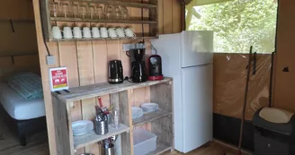 Tentes lodge au camping Domaine la Chabanne