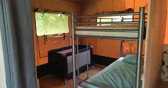 Tentes lodge au camping Domaine la Chabanne