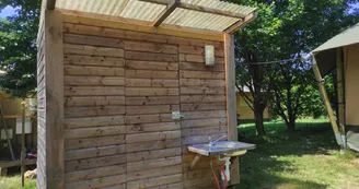 Tentes lodge au camping Domaine la Chabanne