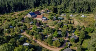 Tentes lodge au camping Domaine la Chabanne