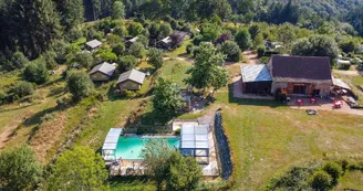 Tentes lodge au camping Domaine la Chabanne