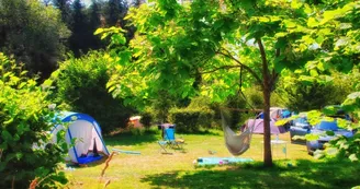 Tentes lodge au camping Domaine la Chabanne