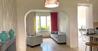 Salon, Gîte La Cerisaie, Louchy-Montfand dans l'Allier en Auvergne