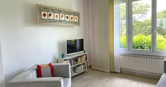 Salon, Gîte La Cerisaie, Louchy-Montfand dans l'Allier en Auvergne