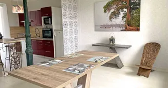 Salle à manger, Gîte La Cerisaie, Louchy-Montfand dans l'Allier en Auvergne