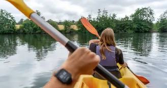 Randonnée vélo kayak balade en famille activité sur l'eau angers 49