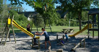 Aire de service/accueil camping-car au camping les Arches