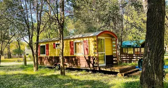 roulotte au camping du Lion