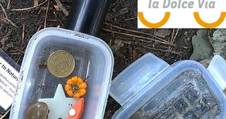 Géocaching sur la Dolce Via