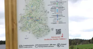 Aire de stationnement camping-cars de Saint-André-en-Vivarais