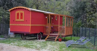 Cœur de Vignes : roulotte