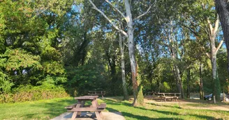 Aire de pique-nique le long de la ViaRhôna - Meysse