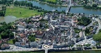 Vue aérienne de Decize