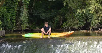 Clément sur le barrage de Brives