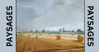 Affiche exposition art cubisme simple violet - 1