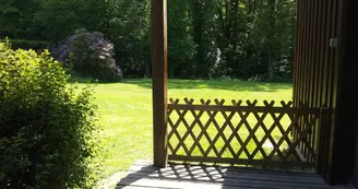 Terrasse d'un grand chalet