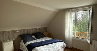 chambre "La Retro" à l'étage de la maison