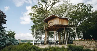 Cabane depuis terrasse du bas RGS