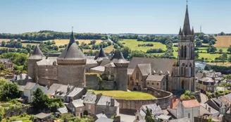 Panorama sur le château de Sillé-le-Guillaume
