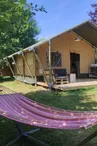 Tentes lodge au camping Domaine la Chabanne