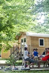 Roulottes au camping Huttopia le Moulin
