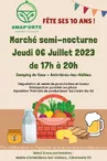 10 ANS AMAPorte ambrières 2023 marché semi-nocturne